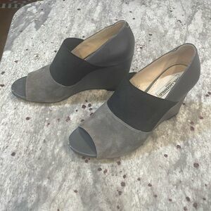 Karl Lagerfield gray wedges